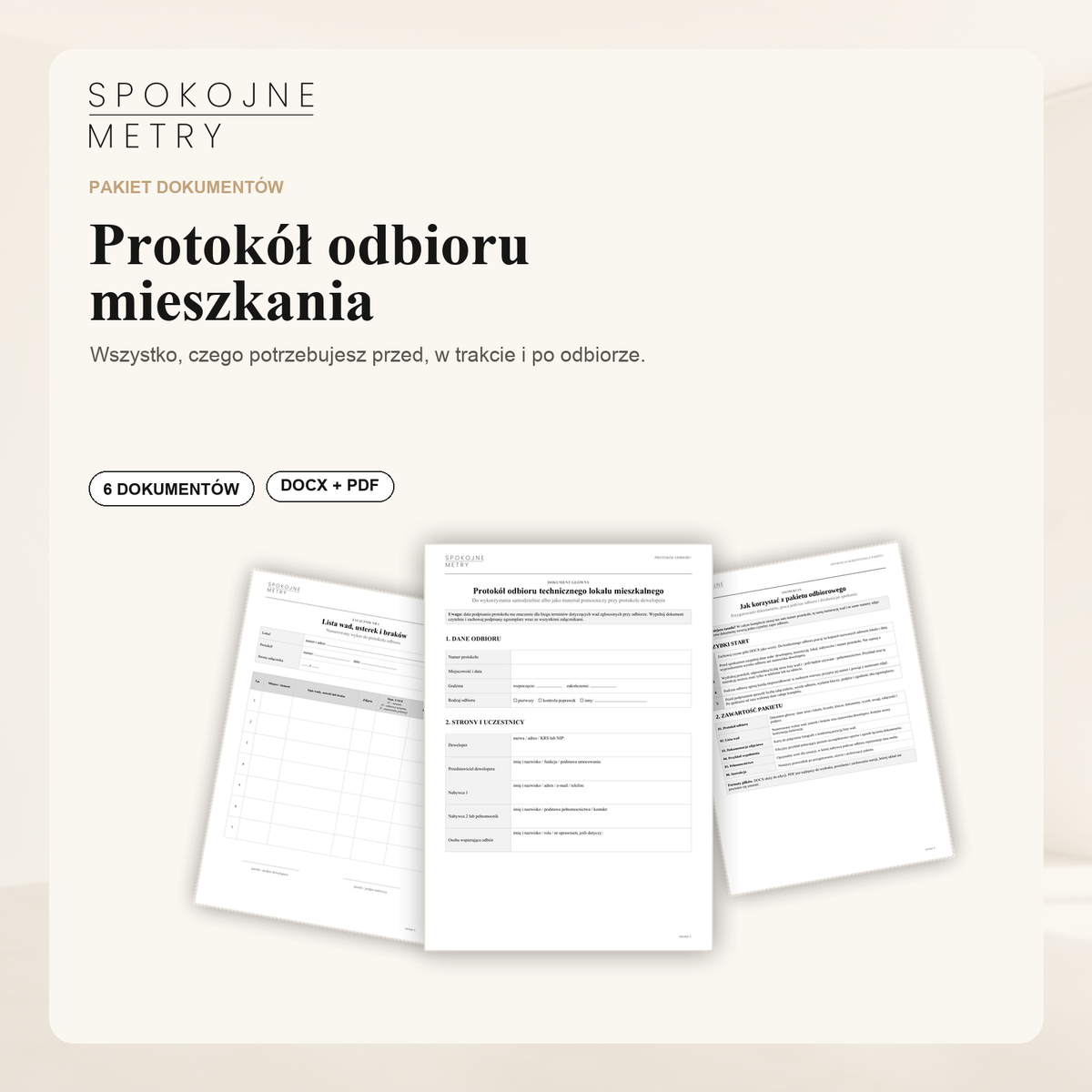 Protokół odbioru mieszkania – kompletny pakiet dokumentów